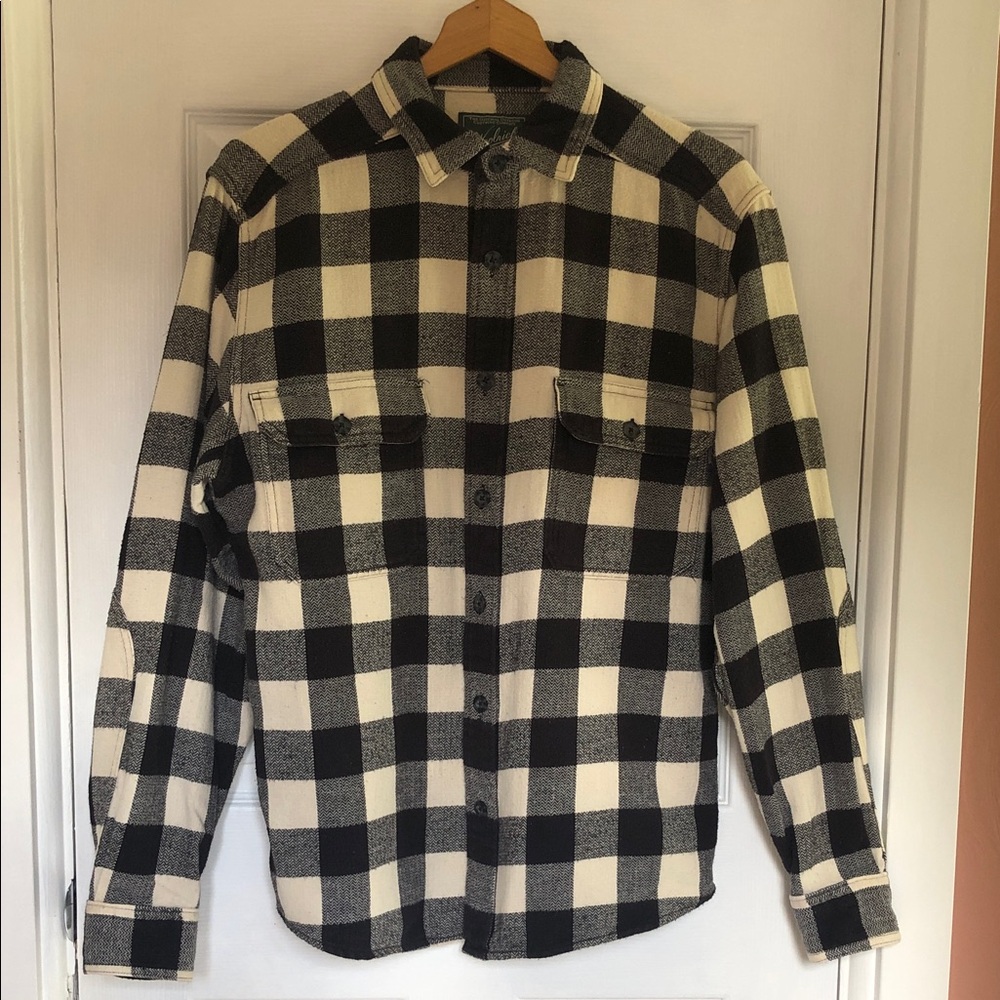 Woolrich Vintage Buffalo Check Flannel Button Down Men’s Shirt M